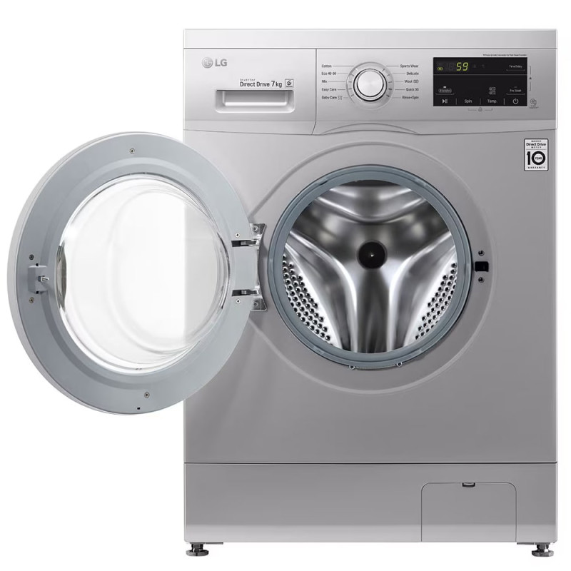 قیمت و خرید ماشین لباسشویی ال جی FH2J3QDNG5 رنگ نقره ای