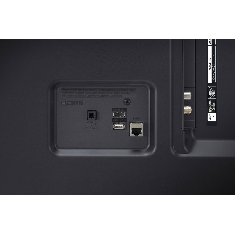 پورت های ورودی خروجی پشت تلویزیون ال جی 70UT801C مونتاژ اندونزی