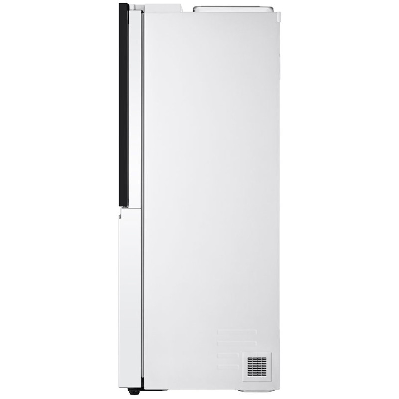 نمای بغل یخچال فریزر 674 لیتر ال جی GCX-287TVW رنگ سفید محصول 2025