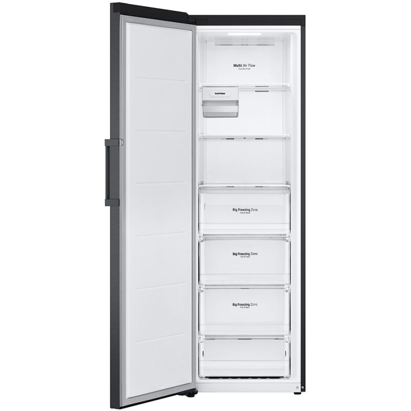 نمای داخل فریزر GC-B514EAFM ال جی رنگ دودی محصول 2024