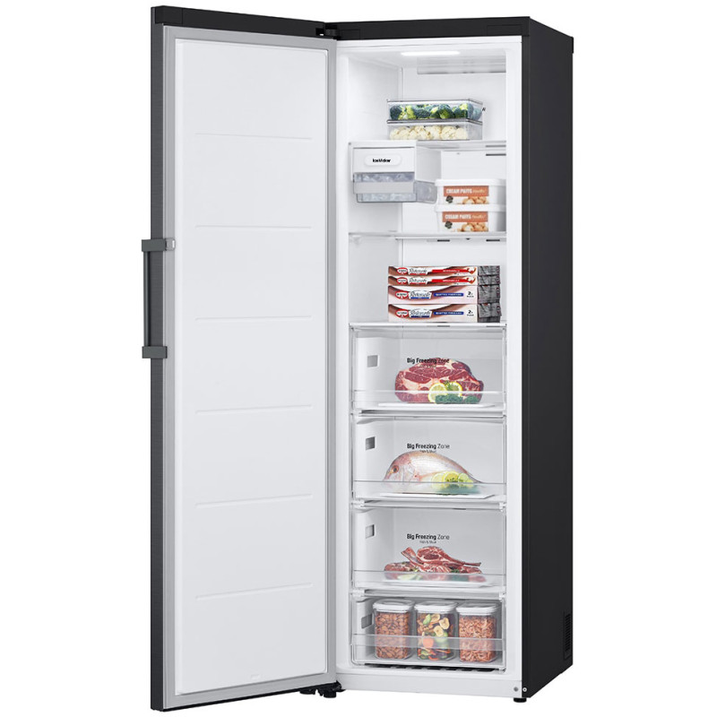 نمای داخل فریزر 12.5 فوت ال جی GC-B514EAFM رنگ دودی محصول 2024