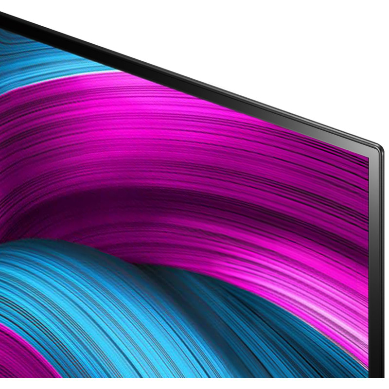 حاشیه‌ها و قاب اطراف صفحه نمایش تلویزیون ال جی 55CS محصول 2025