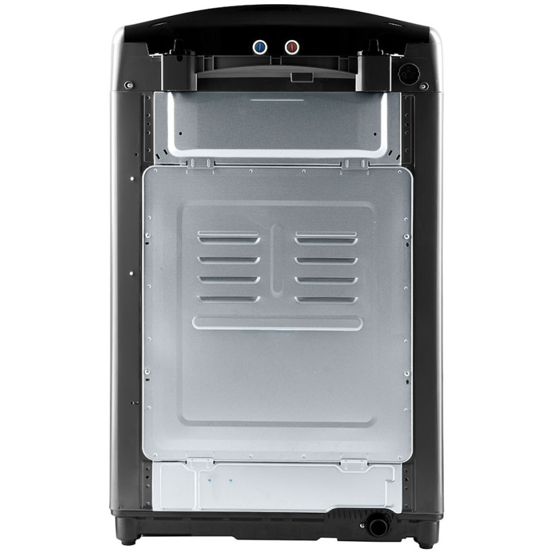 نمای پشت ماشین لباسشویی و پتوشور ال جی T18H3SDHT2 رنگ دودی محصول 2023