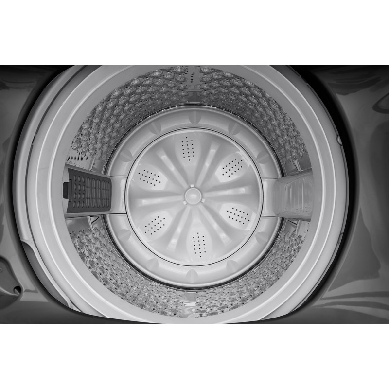 طراحی دیگ ماشین لباسشویی و پتوشور ال جی T18H3SDHT2 رنگ دودی محصول 2023 با تکنولوژی TurboDrum