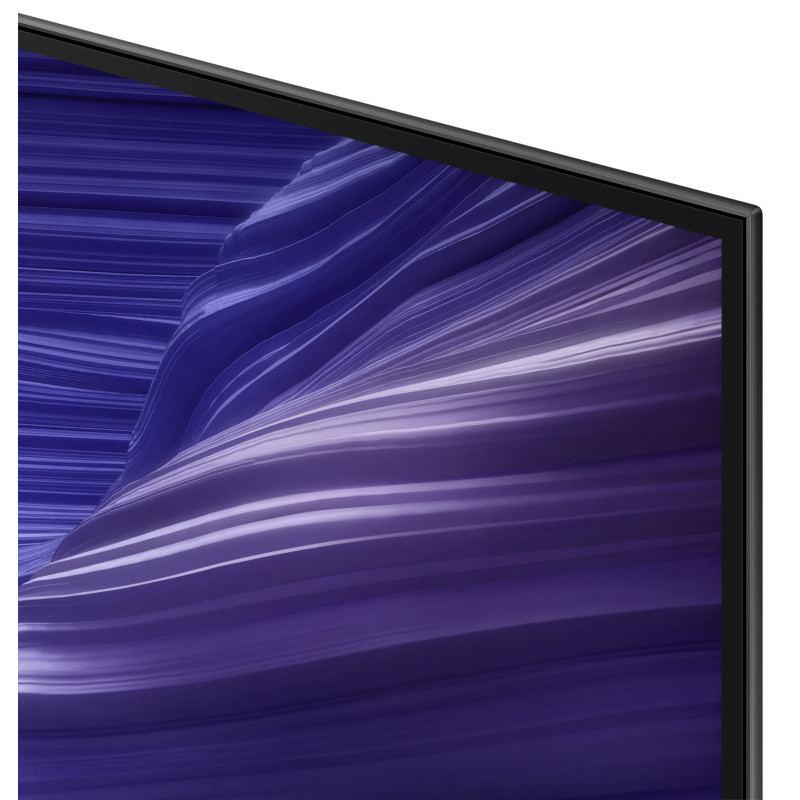 حاشیه‌ها و قاب باریک اطراف صفحه‌نمایش تلویزیون سامسونگ 55S90F مونتاژ مجارستان