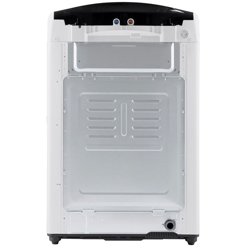 نمای پشت ماشین لباسشویی و پتوشور ال جی T18H3SDHTW رنگ سفید محصول 2023