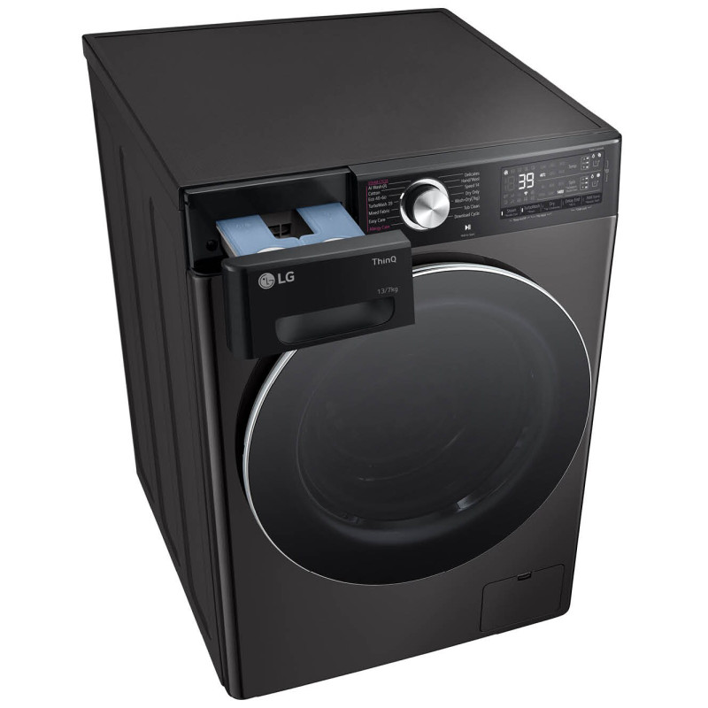 ماشین لباسشویی و خشک کن دودی رنگ ال جی WDR1307PBP (F4Y9LDP2Z) محصول 2024