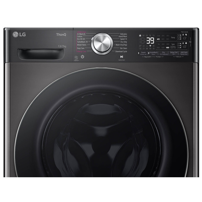 پنل کنترلی ماشین لباسشویی و خشک کن ال جی WDR1307PBP (F4Y9LDP2Z) رنگ دودی محصول 2024