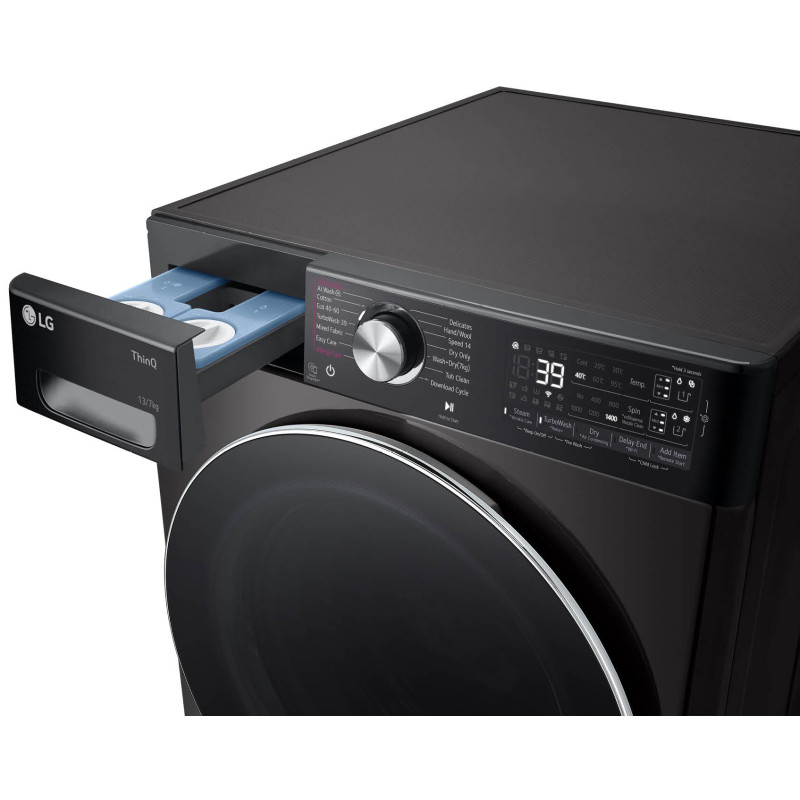 ماشین لباسشویی و خشکن کن R13 یا WDR1307PBP ال جی رنگ دودی محصول 2024