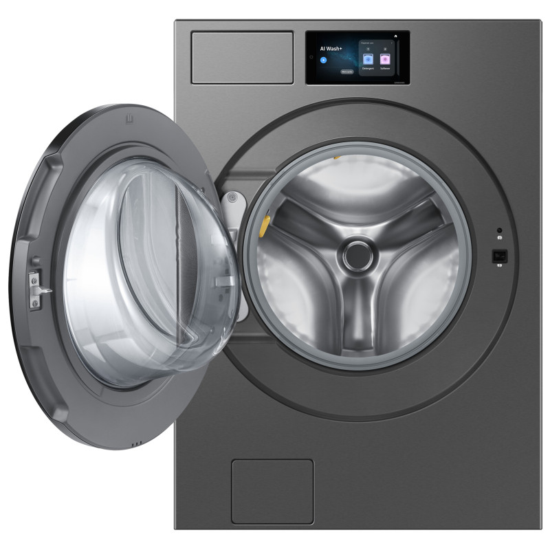 ماشین لباسشویی و خشک کن 1100 دور در دقیقه سامسونگ WD90F22BCS رنگ خاکستری تیره