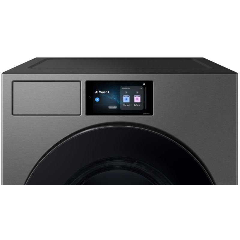 صفحه نمایش LCD ماشین لباسشویی و خشک کن سامسونگ WD90F22BCS رنگ خاکستری تیره