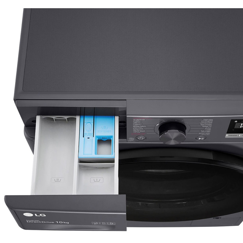 مخزن یا کشوی مواد شوینده ماشین لباسشویی ال جی F4Y3RYGYJV رنگ دودی محصول 2024