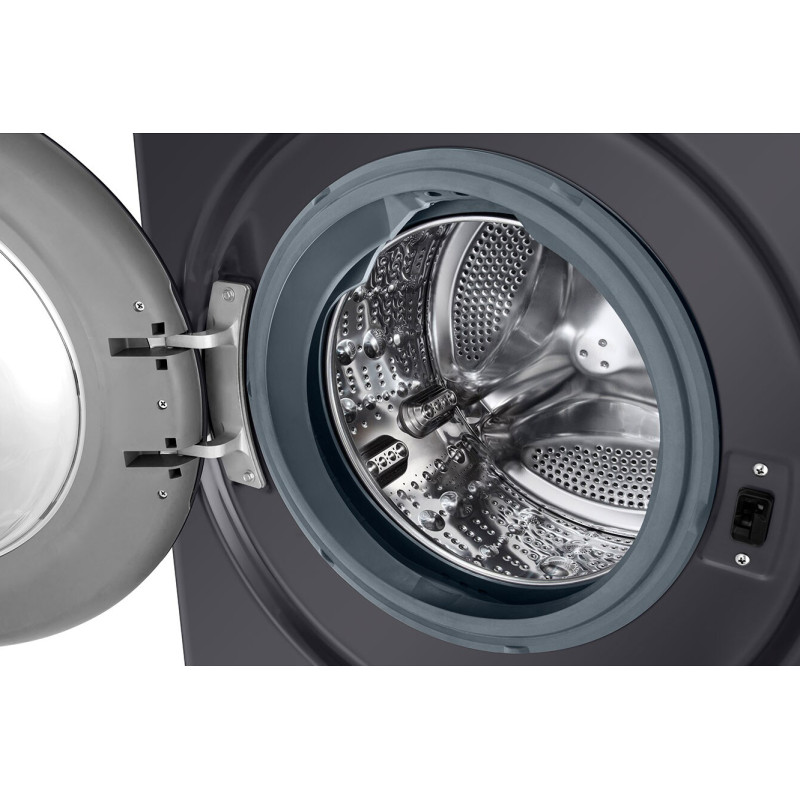 نمای داخل دیگ شستشو ماشین لباسشویی ال جی F4Y3RYGYJV رنگ دودی محصول 2024