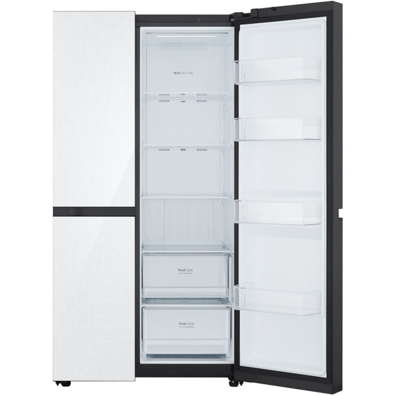 نمای داخل یخچال ال جی GCB-287GNWC محصول 2022 رنگ سفید