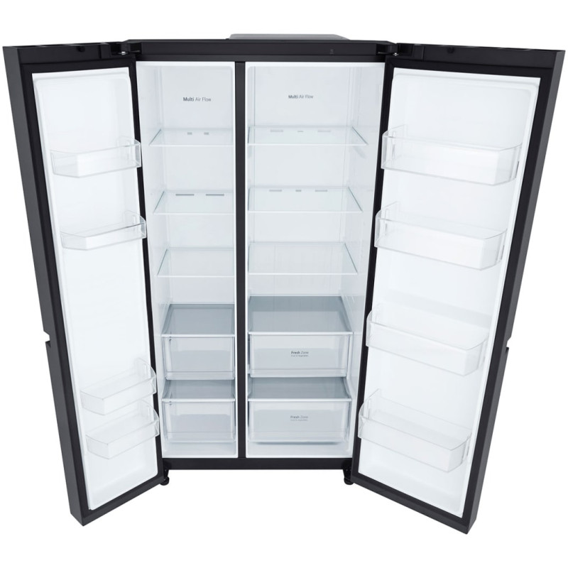 نمای داخل یخچال فریزر GCB-287GNWC یا B287 رنگ سفید (شیری) محصول 2022