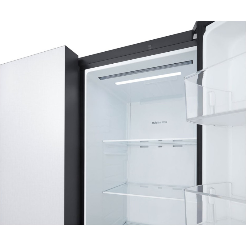LG GCB-287GNWC White Glass 2022 Refrigerator Freezer