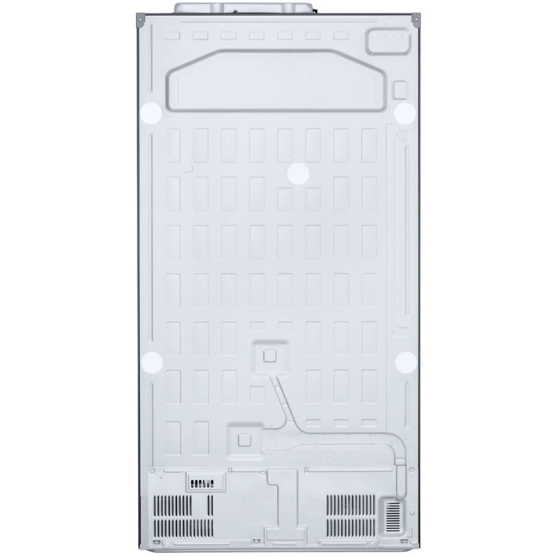نمای پشت یخچال فریزر دو درب ال جی GCB-287GNWB رنگ مشکی براق محصول 2022