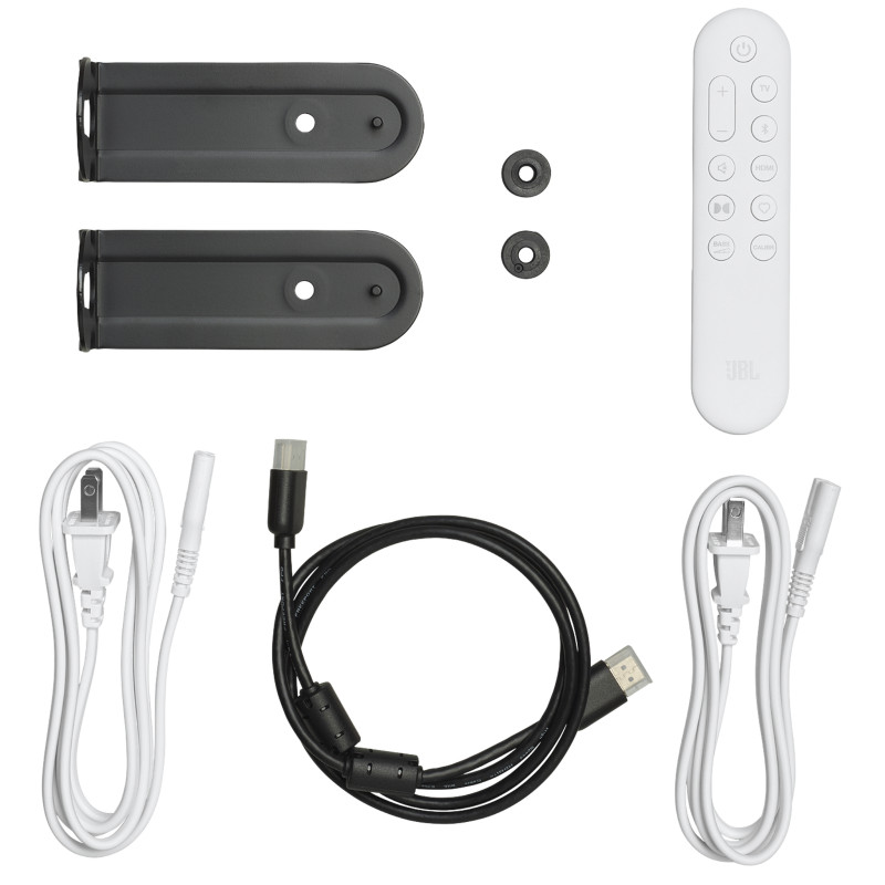 اقلام داخل جعبه ساندبار جی بی ال BAR 500MK2 رنگ سفید محصول 2025