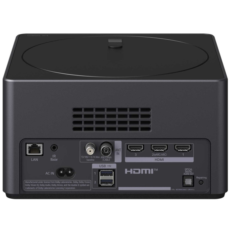 نمای پشت و پورت های ورودی خروجی زیرو کانکت باکس تلویزیون ال جی 65QNED9M محصول 2025 مونتاژ مصر و اندونزی