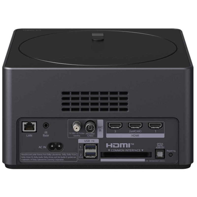 نمای پشت و پورت های ورودی خروجی زیرو کانکت باکس تلویزیون ال جی 65QNED9M محصول 2025 مونتاژ لهستان