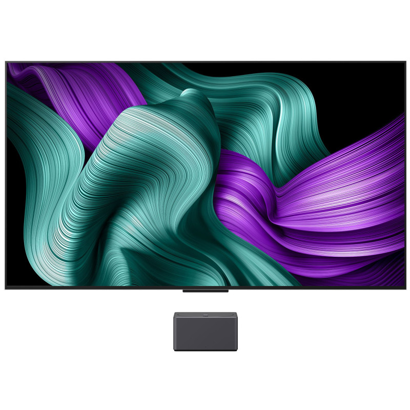 تلویزیون بی‌ سیم 77 اینچ ال جی M5 به همراه دستگاه Zero Connect Box