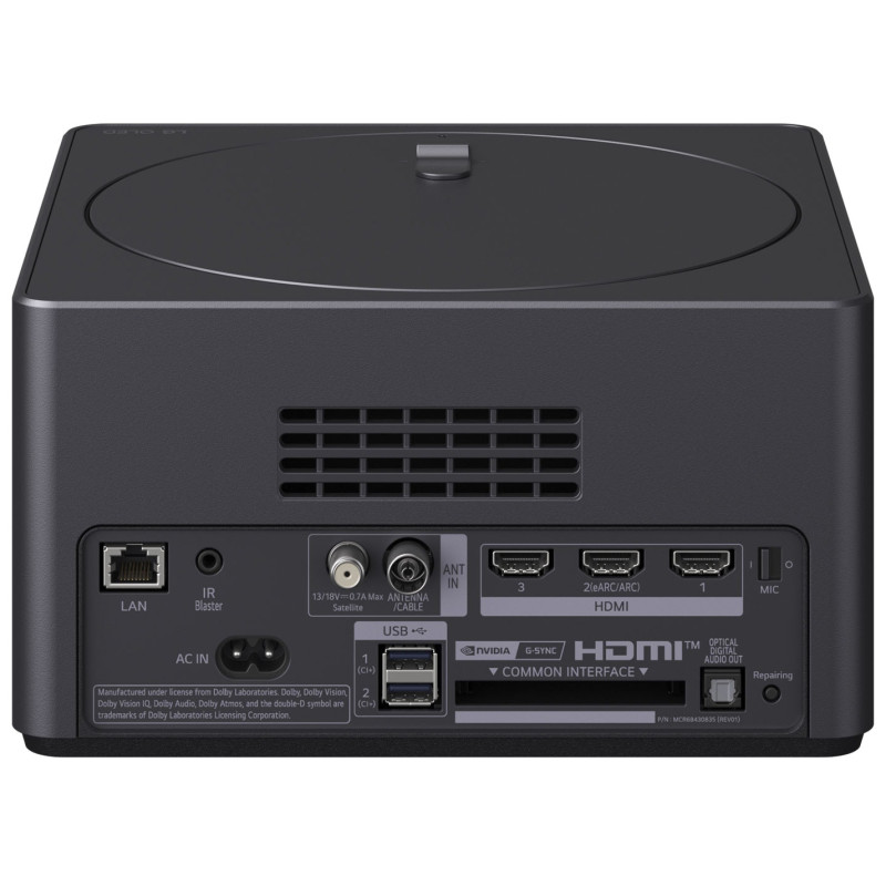 نمای پشت زیرو کانکت باکس و پورت های ورودی و خروجی مونتاژ لهستان تلویزیون ال جی 77M5