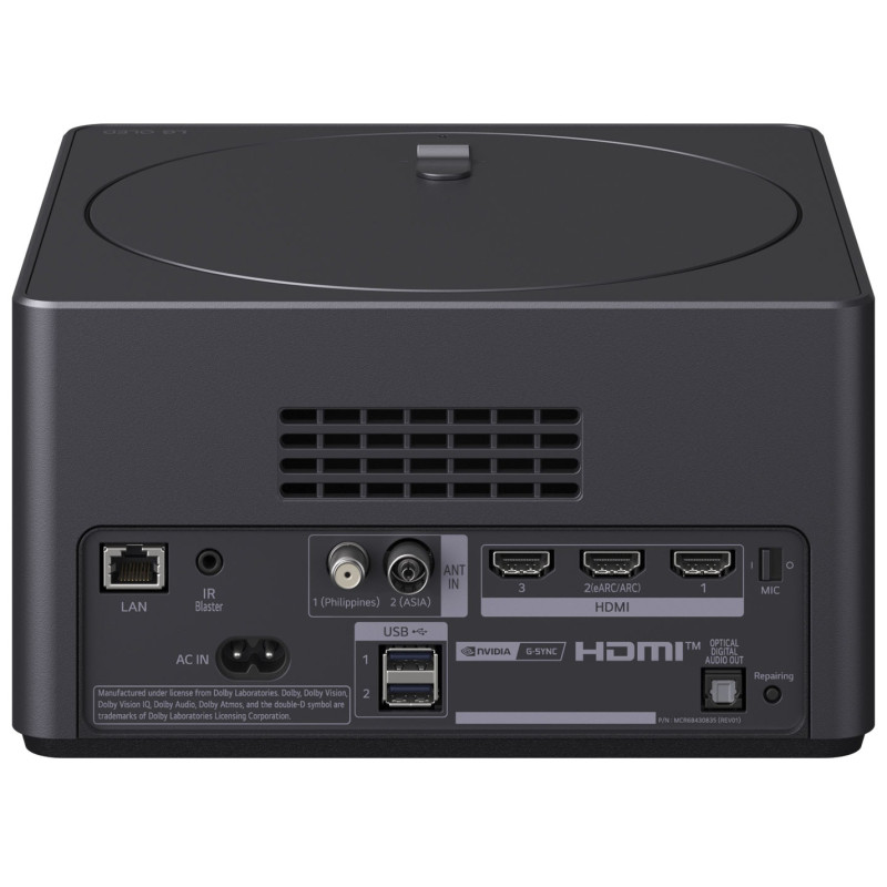 نمای پشت زیرو کانکت باکس و پورت های ورودی و خروجی مونتاژ اندونزی (سفارش تایلند) و ویتنام (سفارش تایلند) تلویزیون ال جی 77M5