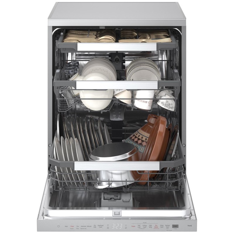 ماشین ظرفشویی 2025 ال جی DFC287HVS رنگ نقره ای