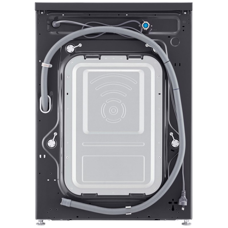 نمای پشت ماشین لباسشویی ال جی F2Y1QYP6J رنگ دودی محصول 2025