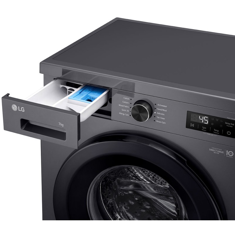 ماشین لباسشویی دودی رنگ ال جی F2Y1QYP6J محصول 2025