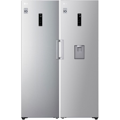 قیمت یخچال فریزر ال جی GR-F411ELDM و GR-B414ELFM یا F411 و B414 رنگ نقره‌ای پلاتینیومی محصول 2021