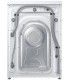 طراحی و نمای پشت ماشین لباسشویی تسمه ای سامسونگ WW70TA046AE رنگ سفید