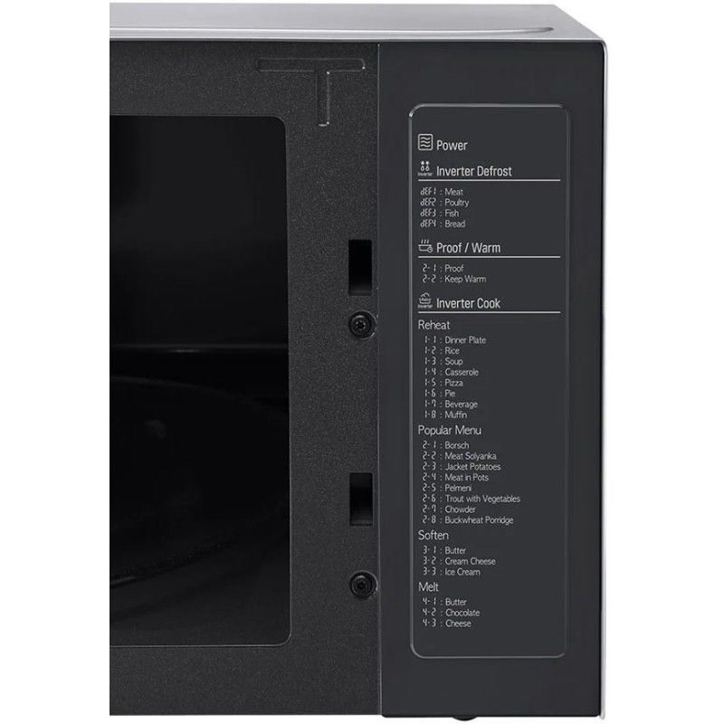 لیست برنامه ها و غذاهای قابل پخت و پز در مایکروویو MH8265CIS