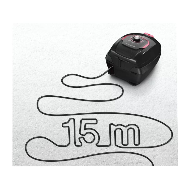 جارو برقی 650 وات بوش BGL8POW2 با سیم برق 12 متری و شعاع کارکرد 15 متری