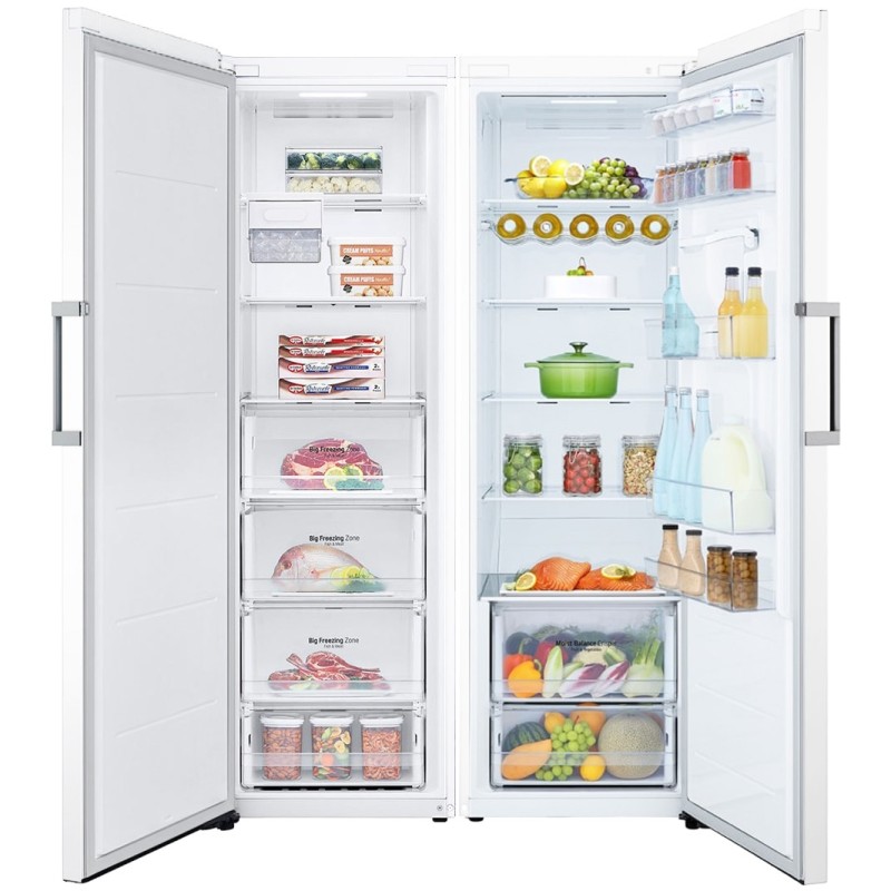 یخچال فریزر 27 فوت ال جی F411 و B414 رنگ سفید