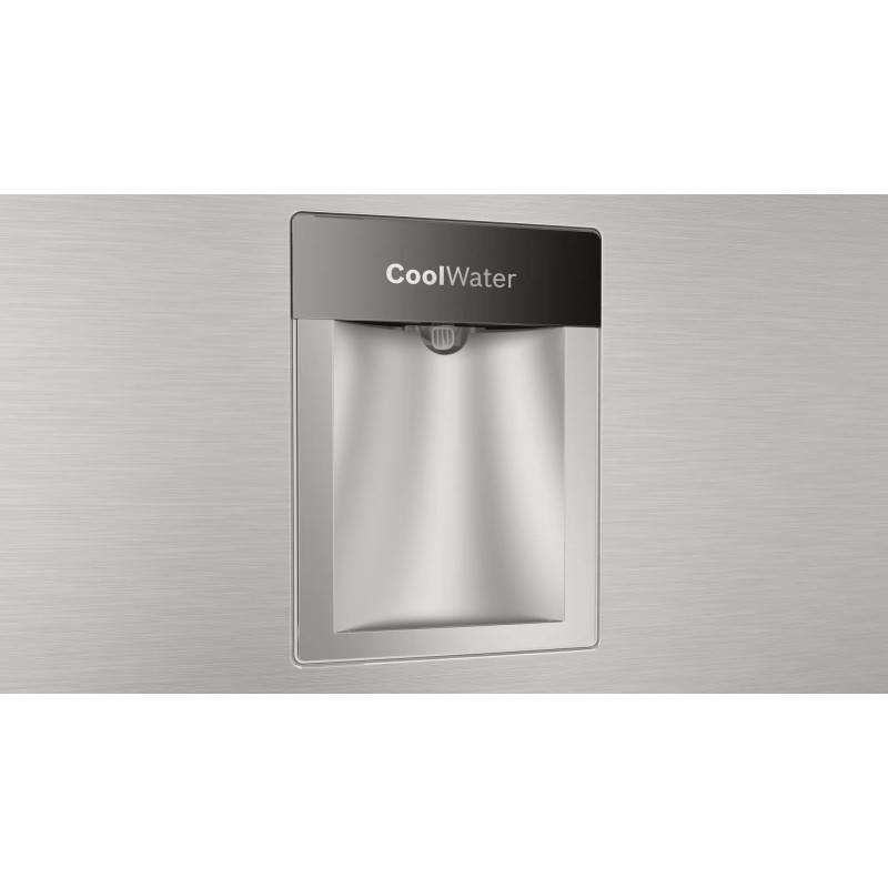 طراحی آب ریز یخچال فریزر کمبو بوش KDD86AI304 رنگ نقره ای