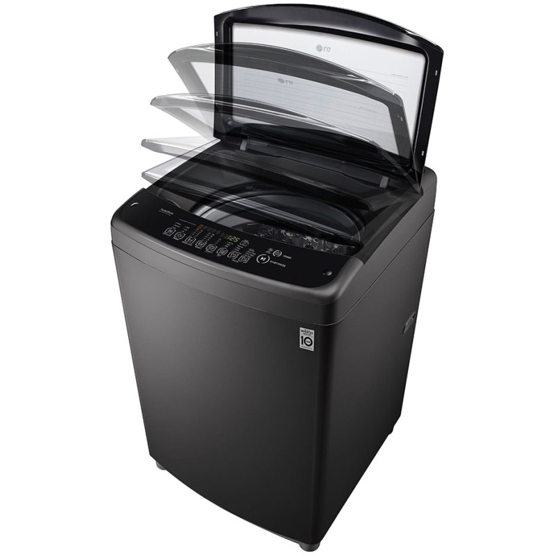 لباسشویی درب از بالای ال جی T1666NEHT2 رنگ مشکی با سیستم Soft Closing Door