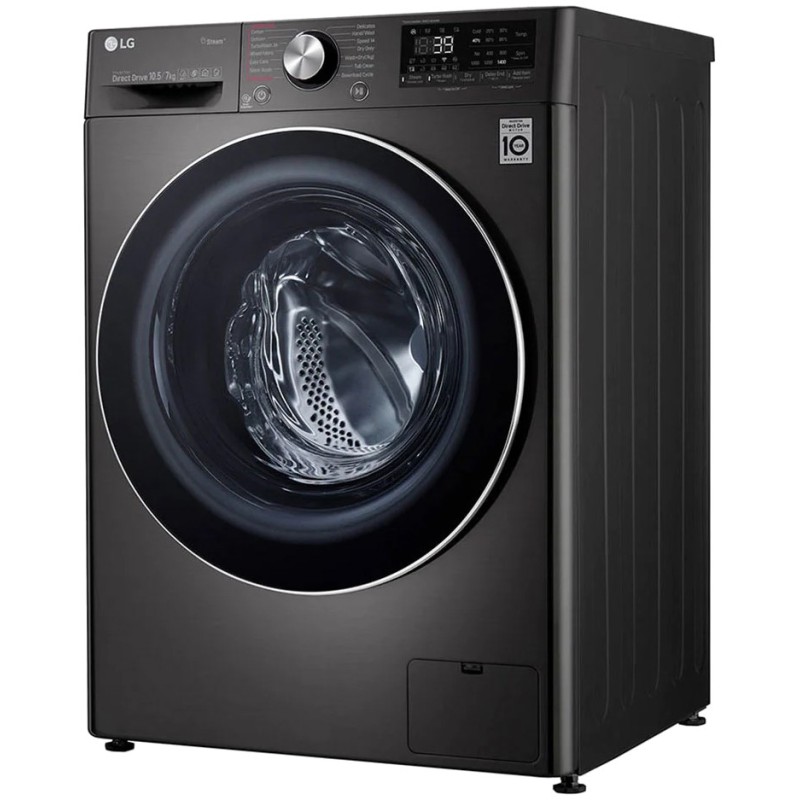 ماشین لباسشویی مشکی ال جی WDV9142BRP رنگ مشکی با خشک کن 7 کیلویی صد در صد
