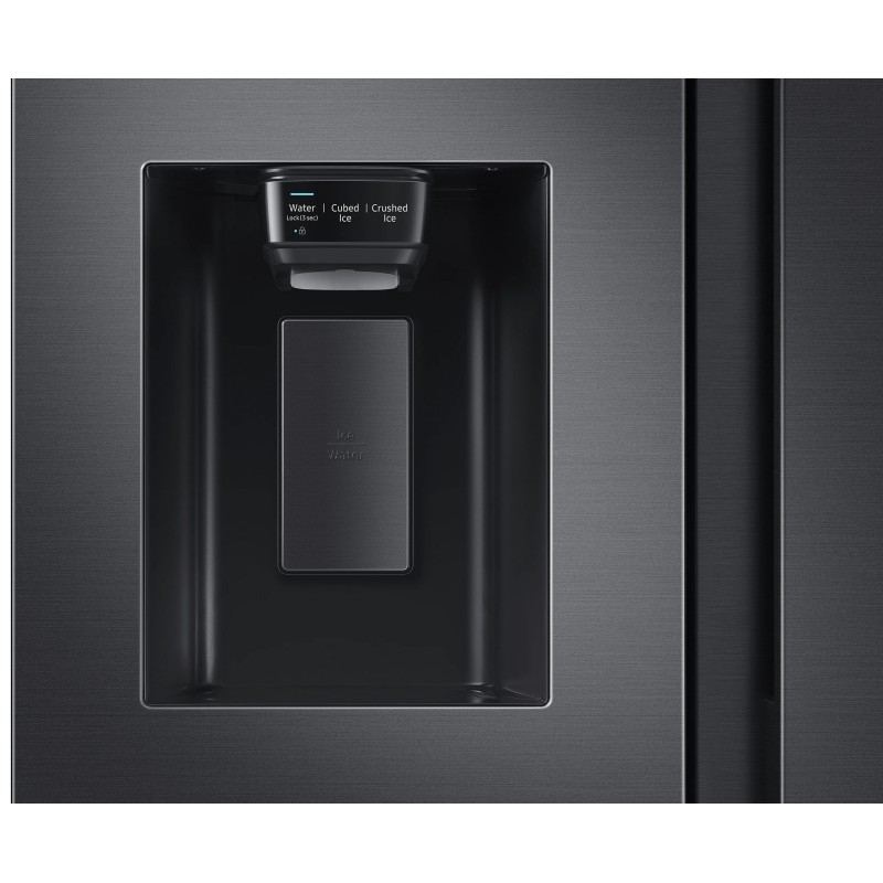 طراحی آب ریز یخچال فریزر سامسونگ RS64R5 رنگ دودی