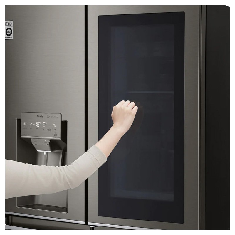 یخچال فریزر Door in Door ال جی GR-X24FM رنگ دودی با قابلیت InstaView