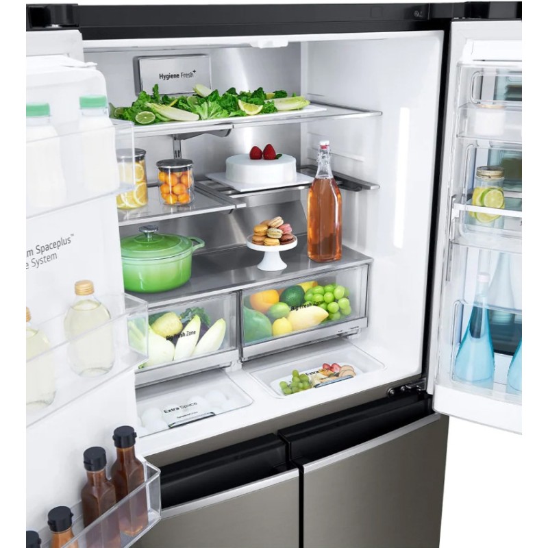 یخچال فریزر الجی GR-X24FMKBL رنگ دودی با تکنولوژی Door Cooling+