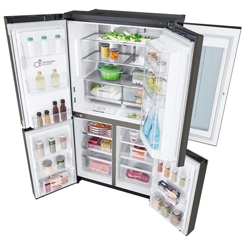 یخچال فریزر بالا پایین ال جی GR-X24 FMKBL رنگ دودی