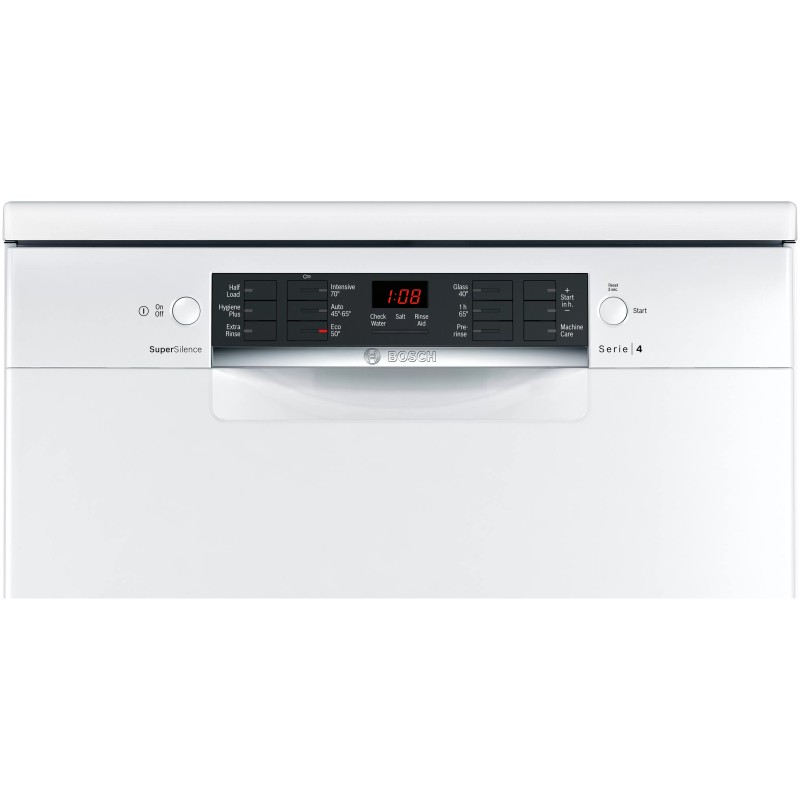 صفحه نمایش و پنل کنترلی ماشین ظرفشویی سفید بوش SMS46NW01B رنگ سفید