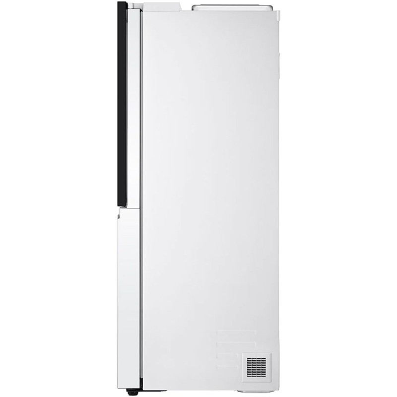 یخچال فریزر ال جی X287 رنگ سفید از نمای بغل