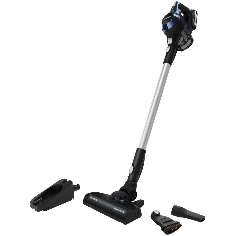 جارو شارژی ایستاده و قابل حمل بوش BCS611P4A 20Vmax و لوازم جانبی آن