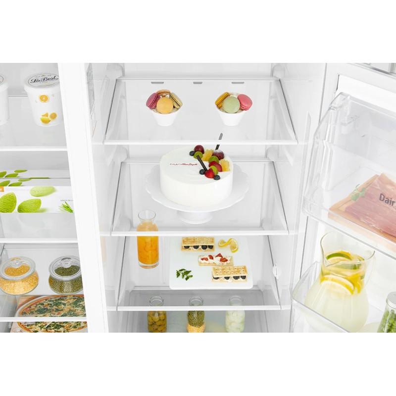 قفسه های قابل تنظیم یخچال فریزر ال جی GCL-267PXW