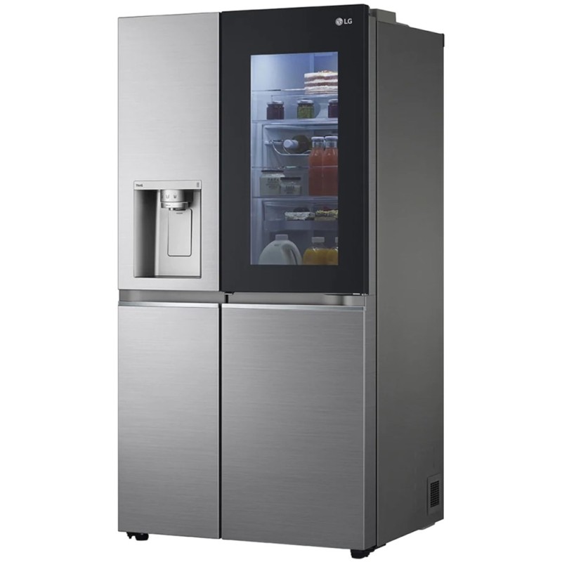 خرید یخچال فریزر ساید بای ساید ال جی X287 رنگ نقره ای