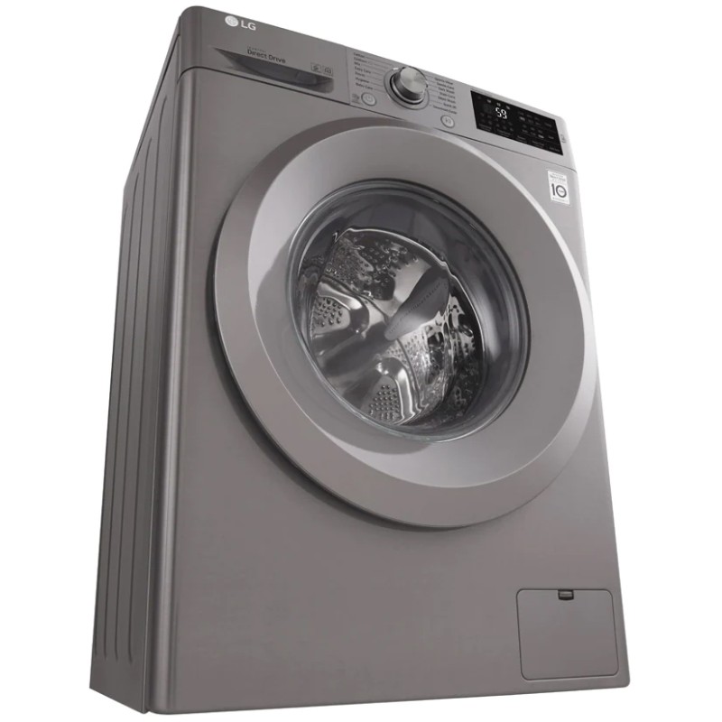 ماشین لباسشویی ال جی 2J5 رنگ نقره ای