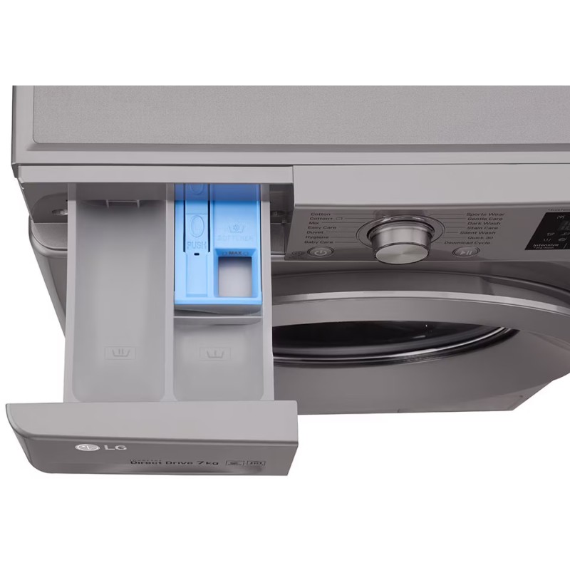 کشوی مواد شوینده ماشین لباسشویی F2J5QNP7S رنگ نقره ای