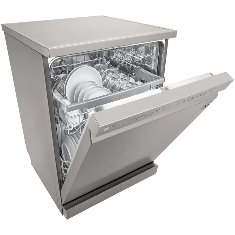 ماشین ظرفشویی ال جی DFB512FP رنگ نقره ای پلاتینیومی با ظرفیت 14 نفره